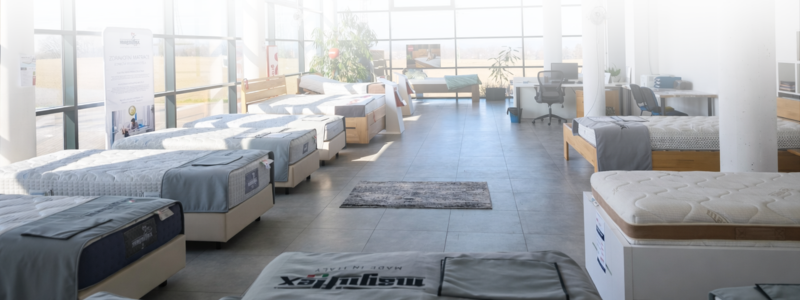 Matraci vyzkoušejte v showroomu, polštář vyberte online